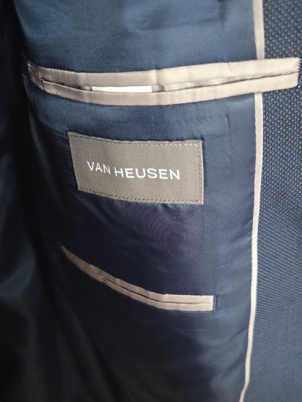 Van Heusen Men's Dark Navy Two-Button Sport Coat View 3